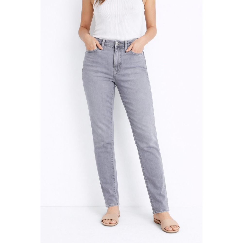 Madewell 9" High-Rise Skinny Gray Raw Hem Jeans Women's size 26